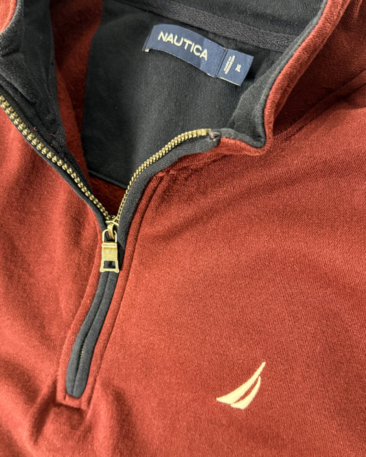 NAUTICA QUARTER ZIP SWEATER (XL)