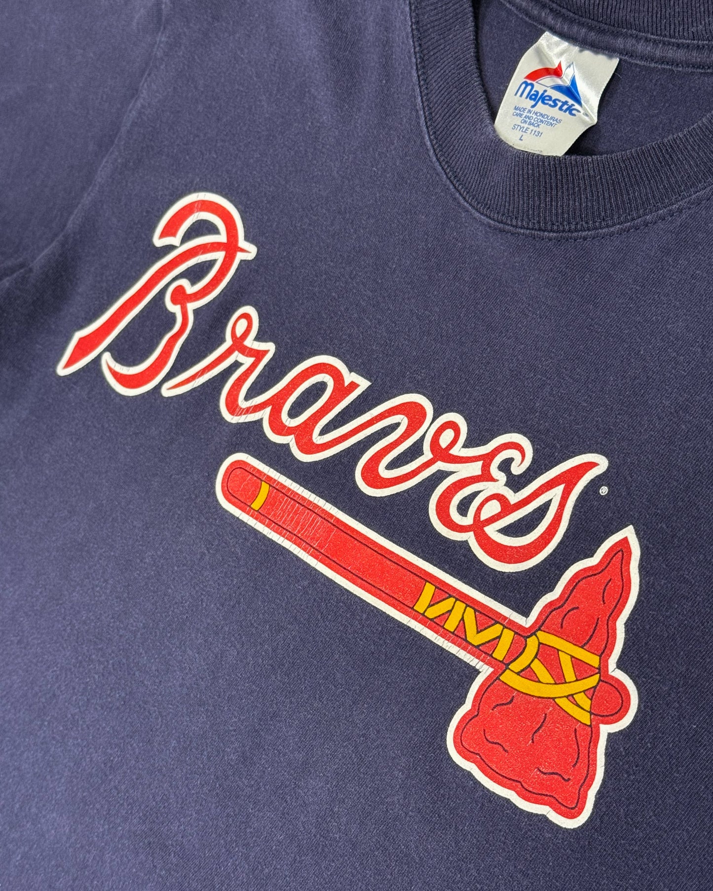 ATLANTA BRAVES T-SHIRT (L, FITS S)