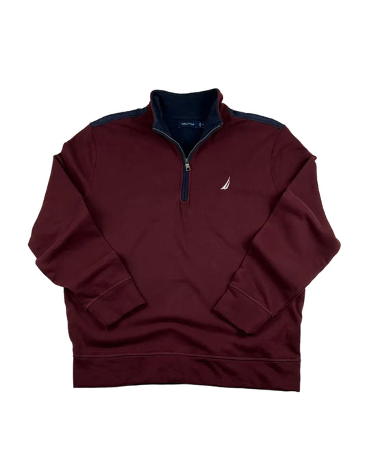 NAUTICA QUARTER ZIP SWEATER (XL)